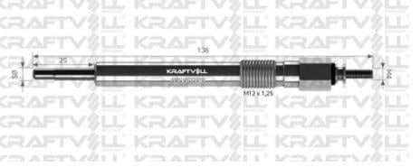KRAFTVOLL 20.5V KIZDIRMA BUJİSİ ISUZU NKR/NPR