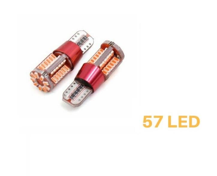 12V DİPSİZ AMPUL T10 (57 LEDLİ) SARI (2 AD)