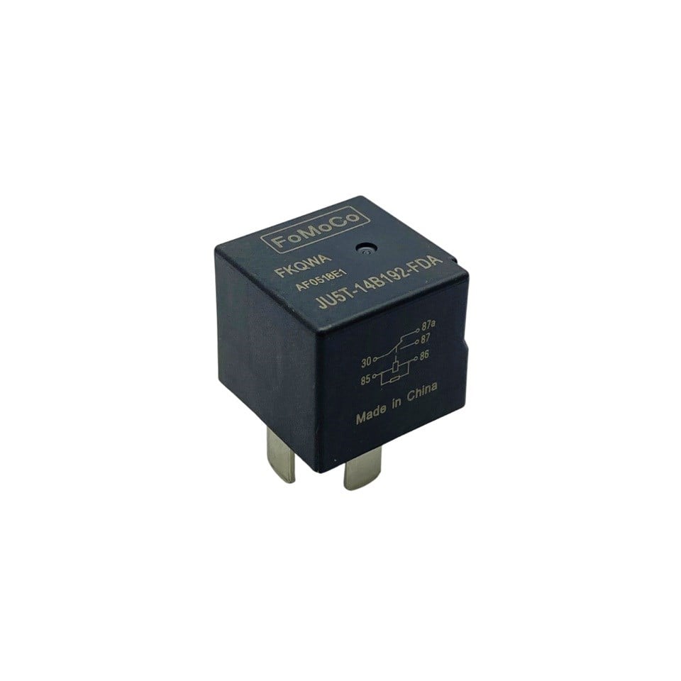 FOMOCO 12V RÖLE 5 UÇLU (ÇİFT PLATİN) (DİRENÇLİ) (30-85-86-87-87a)