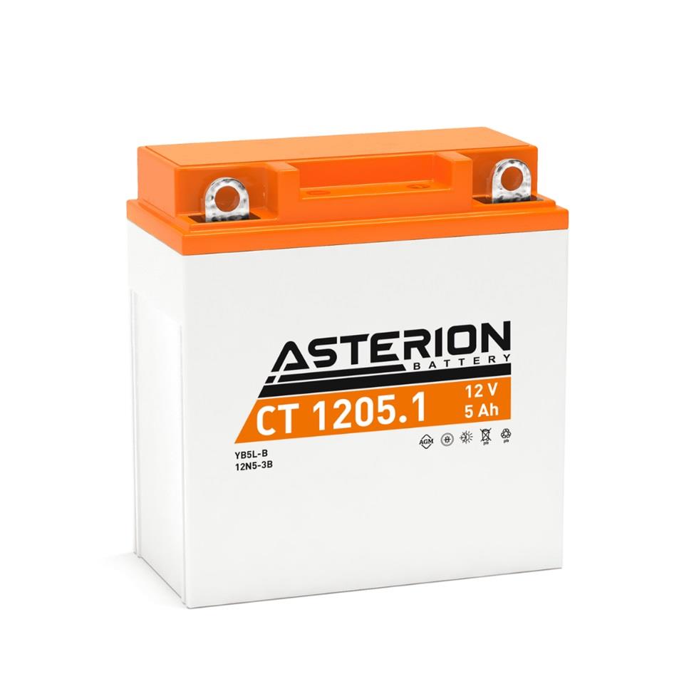 ASTERION 12V 5 AH MOTOSİKLET AKÜSÜ (120*61*129) (12N5-3B) (YB5L-B)