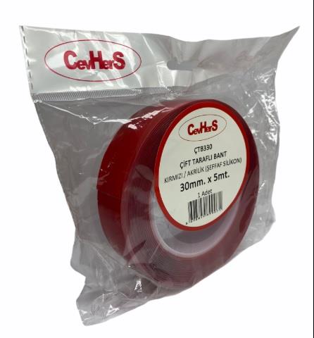 ÇİFT TARAFLI BANT 30 MM X 5 MT ŞEFFAF (SİLİKONLU)
