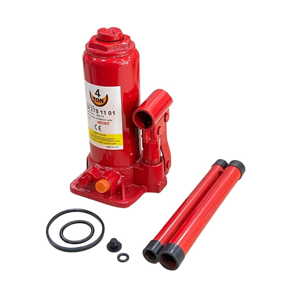 HİDROLİK KRİKO (ŞİŞE TİP) KOLLU 4 TON (CE BELGELİ)