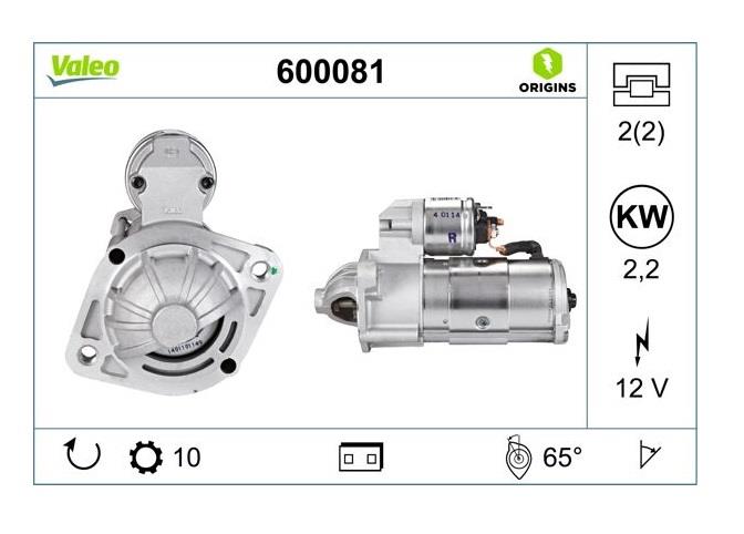 VALEO 12V MARŞ MOTORU 10 DİŞ HYUNDAI H1/STAREX (DİŞLİ ÖNDE)