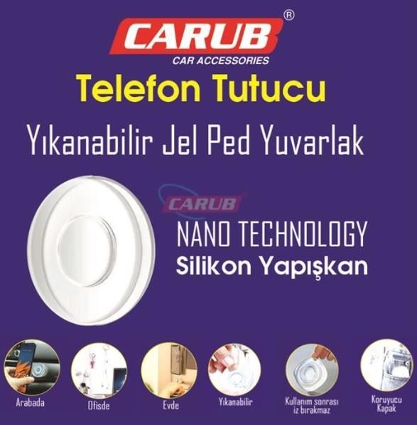 TELEFON TUTUCU SİLİKON YAPIŞKAN JEL NANO TECHNOLOGY (YIKANABİLİR ŞEFFAF)