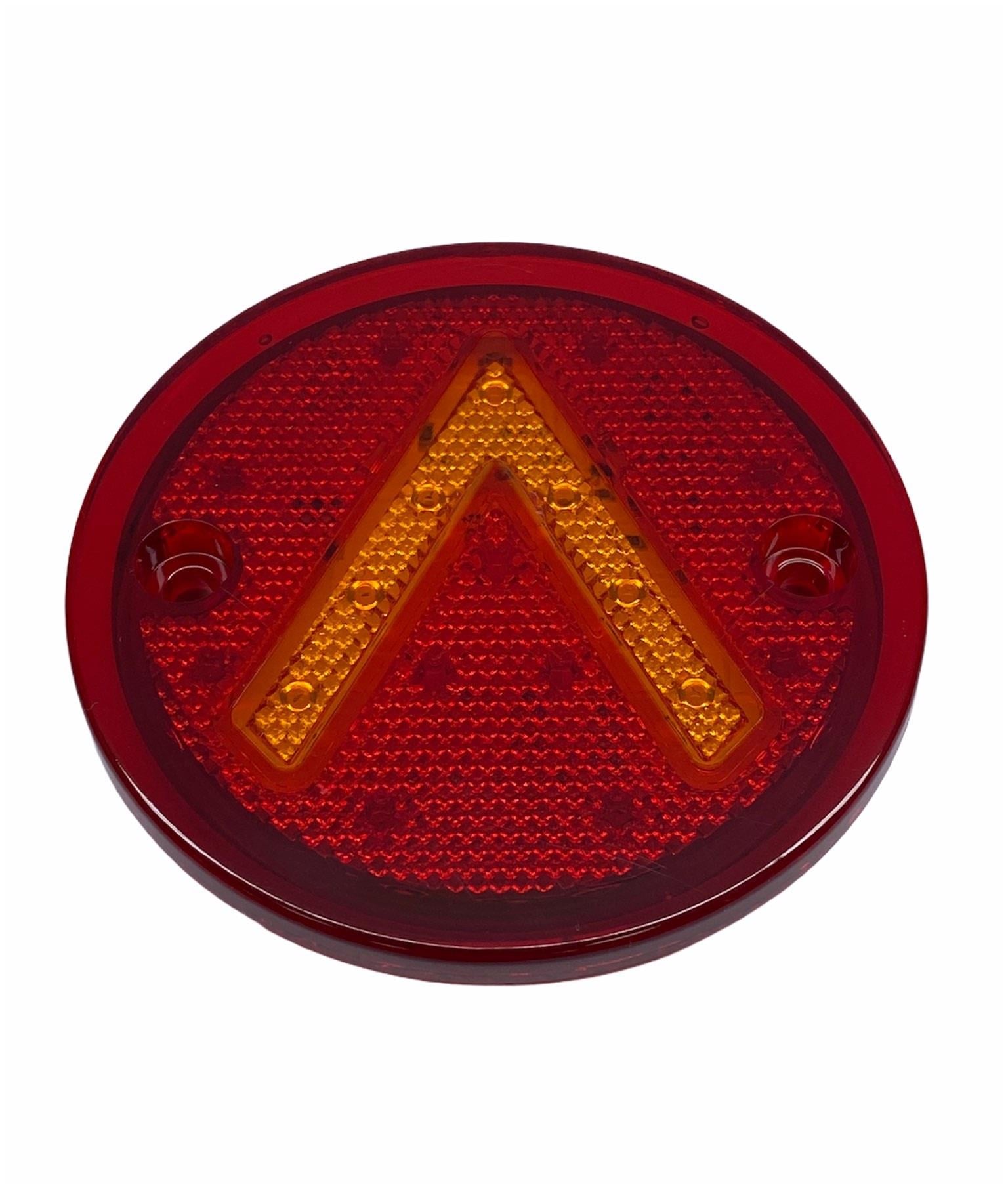 12V-24V STOP LAMBASI YUVARLAK 18 LEDLİ (FREN-PARK-SİNYAL) (97 MM)
