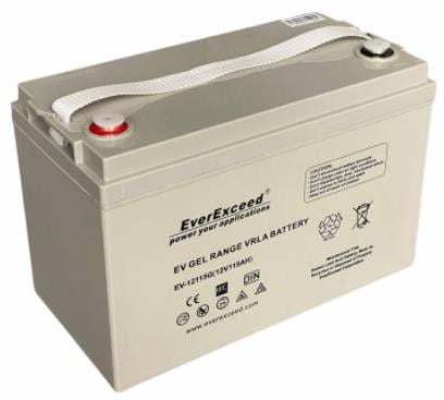 EVEREXCEED 12V 115 AH JEL AKÜ 20 HR (340*175*220) (32,5 KG)