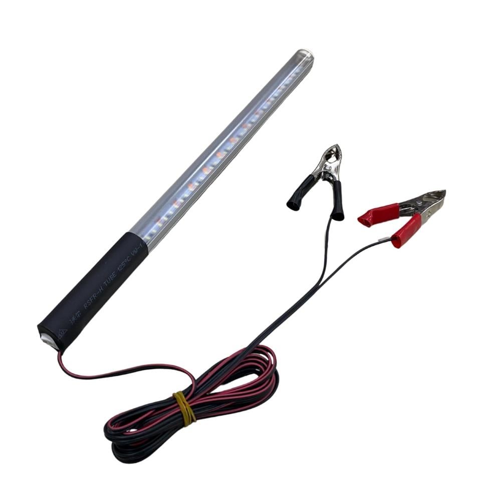 12V SEYYAR LAMBA 36 LEDLİ BEYAZ MIKNATISLI ANAHTARLI (35 CM) (MAŞALI) (KABLO UZUNLUĞU 3 MT)