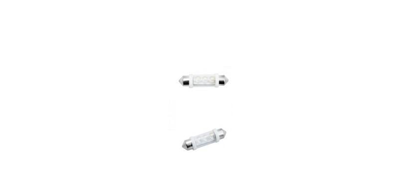 12V SOFİT AMPUL 3 LEDLİ MAVİ ( 36 MM) (2 AD)