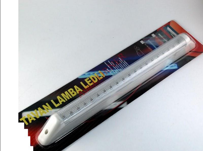 12V ANAHTARLI TAVAN LAMBASI 18 LEDLİ BEYAZ (25*400)