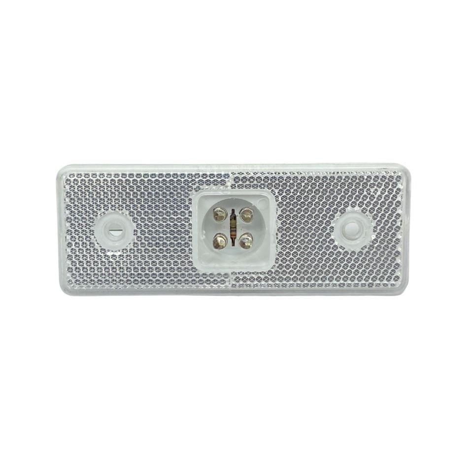 12V-24V YAN SİNYAL LAMBASI SİDE MARKER (4 LEDLİ) (ŞEFFAF-MAVİ)