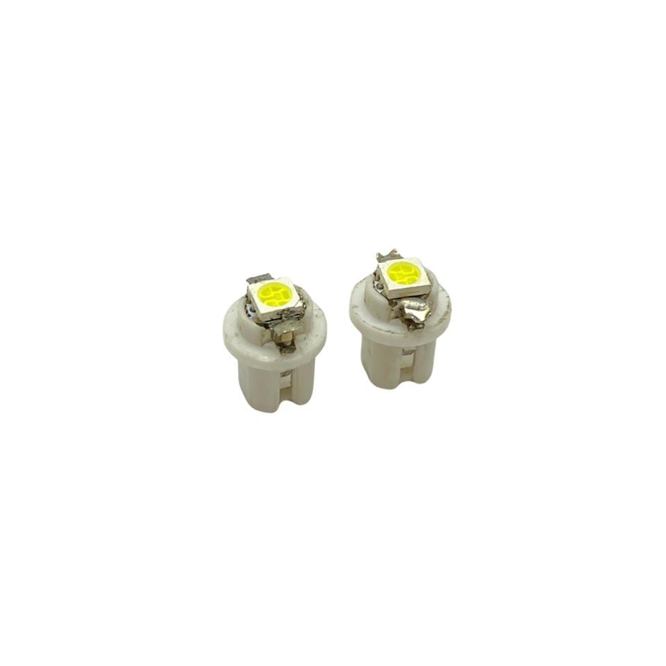 12V DUYLU GÖSTERGE AMPULÜ DİPSİZ (TEK LEDLİ) BEYAZ (2 AD)