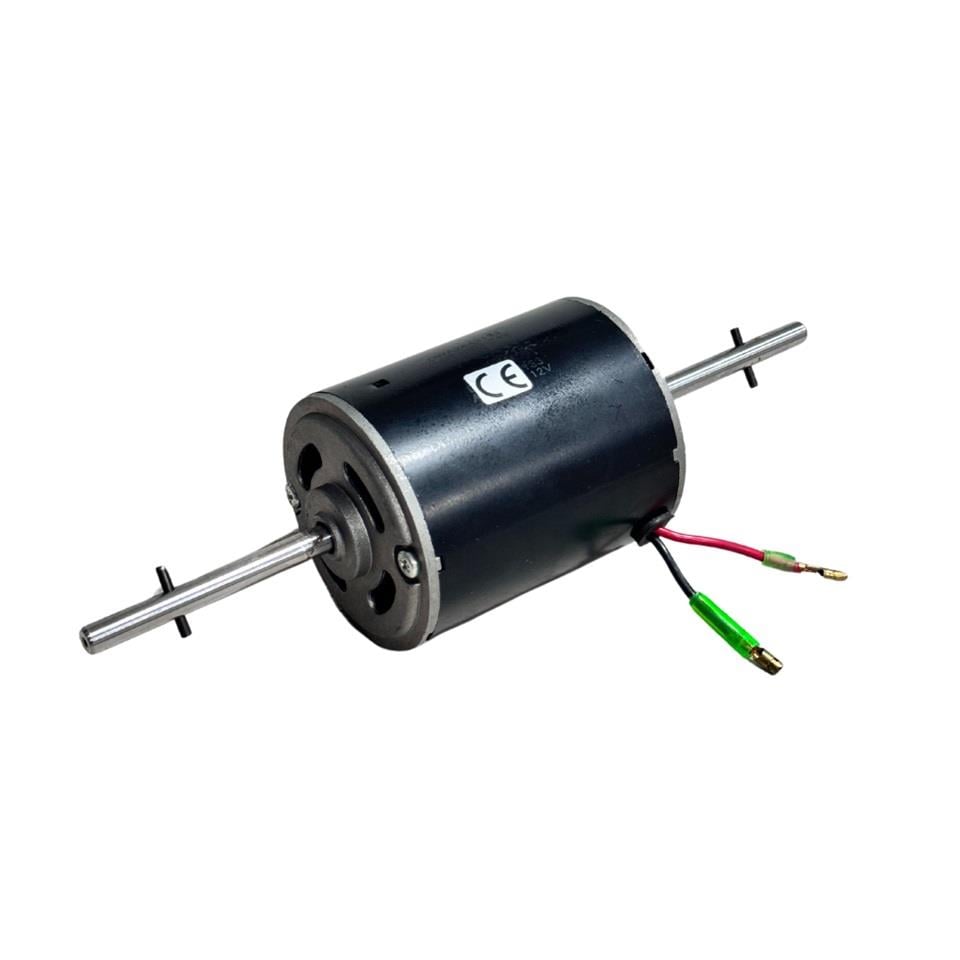 24V KALORİFER MOTORU ÇİFT MİLLİ CW (DÜZ GÖVDE-DÜZ MİL 8MM)