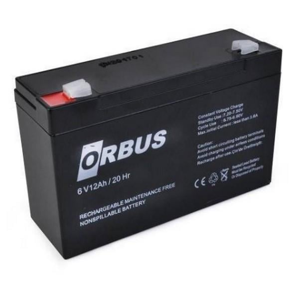 ORBUS 6V 12 AH AKÜ KURU TİP (150*50*94) (1.65 KG)