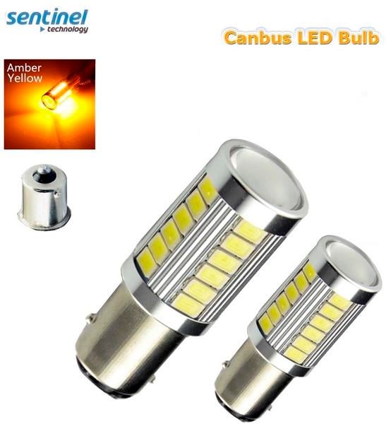 12V 93 AMPUL 33 LEDLİ SARI (MERCEKLİ) CB (2 AD)