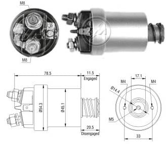 ZM 12V MARŞ OTOMATİĞİ FRANSIZ TİPİ (2-SAPLAMA)