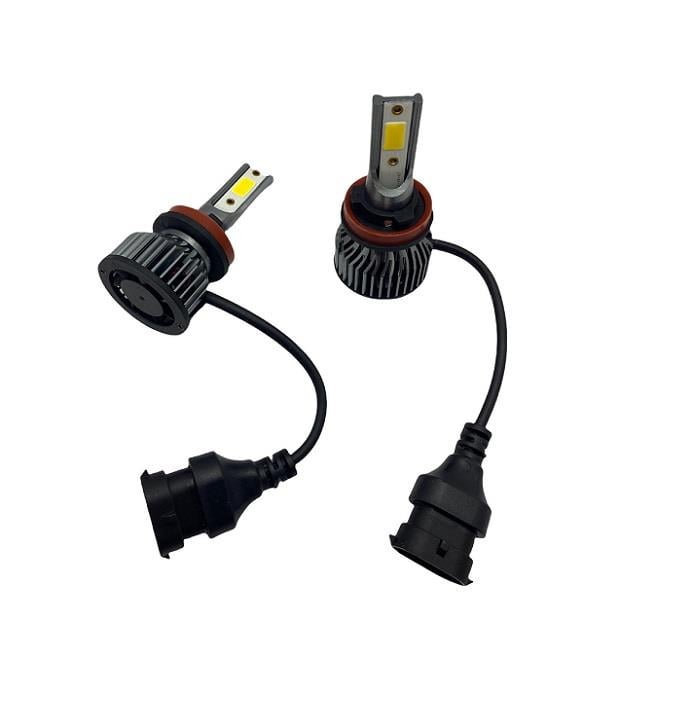 12V-24V H11 COB LED XENON FAR AMPUL SETİ 2000K 8000 LÜMEN (ALTIN SARI)
