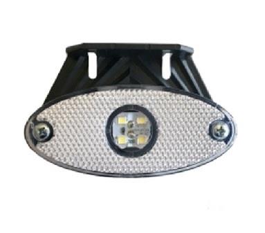 12V-24V YAN PARK LAMBASI DORSE SİDE MARKER BEYAZ OVAL (4 LEDLİ) (100*45 MM)