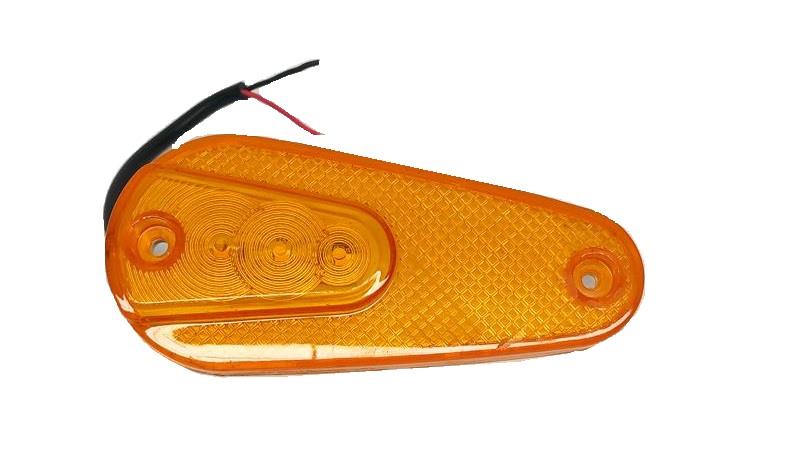 12V-24V YAN SİNYAL LAMBASI (3 LEDLİ) (KABLOLU) SARI YM