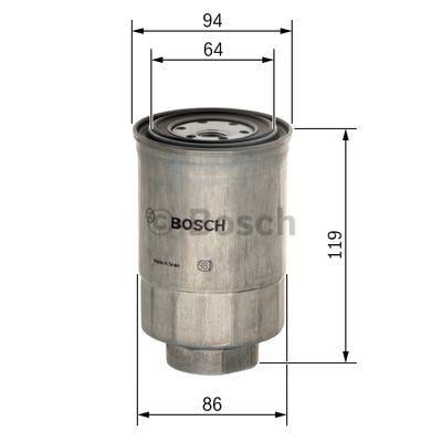 BOSCH YAKIT FİLTRESİ TOYOTA AURIS/AVENSIS/COROLLA/VERSO