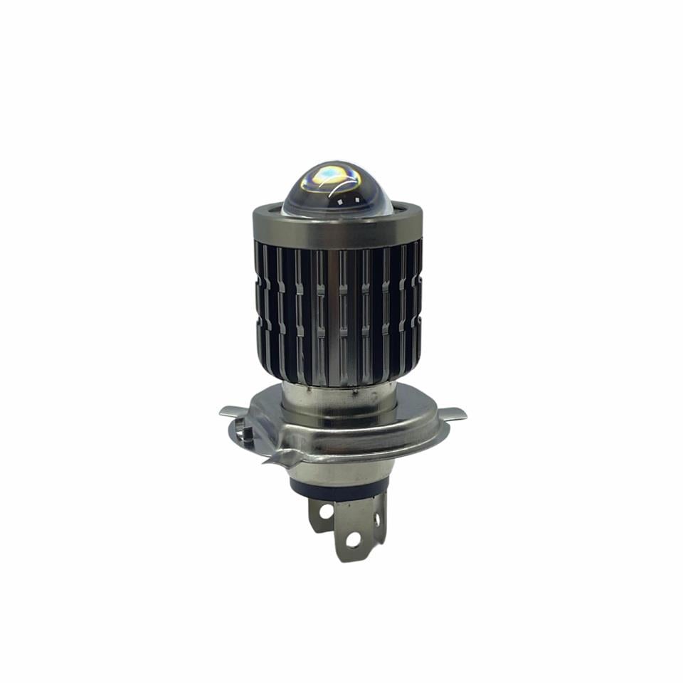 12V H4 LED AMPUL HS1 BEYAZ-SARI MOTOSİKLET MERCEKLİ