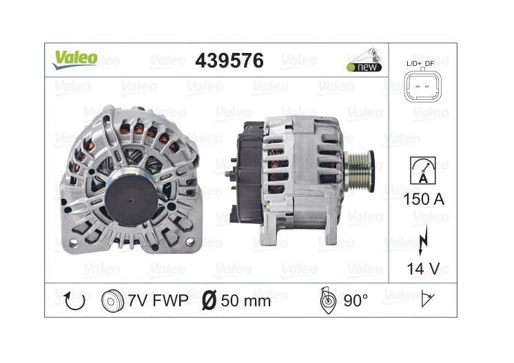VALEO 12V ALTERNATÖR DİNAMO 150 A (L-DFM) OPEL MOVANO/VIVARO-RENAULT LAGUNA/TRAFIC 2.0 CDTI