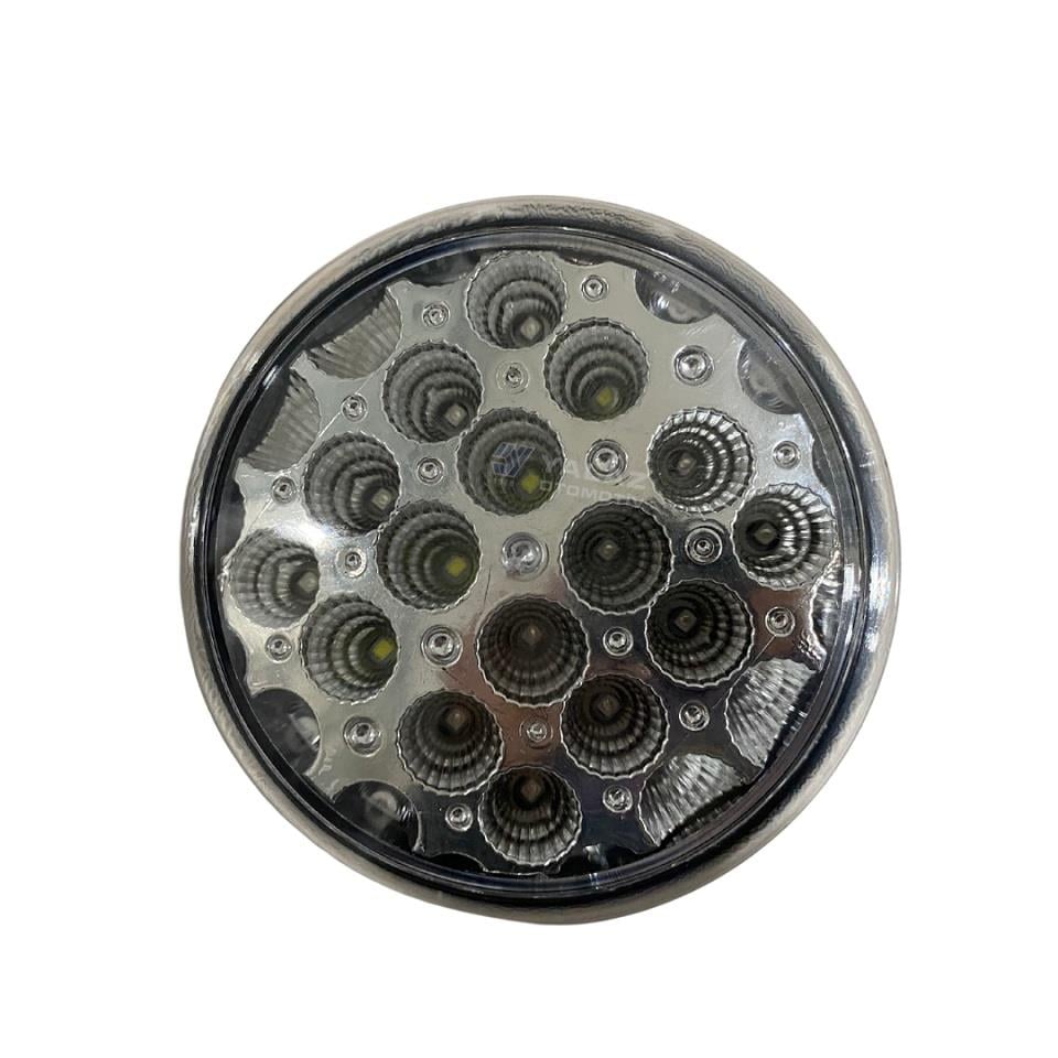 24V STOP LAMBASI YUVARLAK (ŞEFFAF) (LEDLİ) (4 FONKSİYONLU) (122 MM)