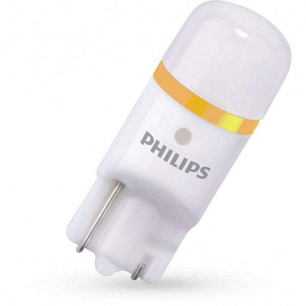 PHILIPS 12V DİPSİZ AMPUL T10 TEK LEDLİ 4000K 5X (12 YIL OMUR) (2 AD)