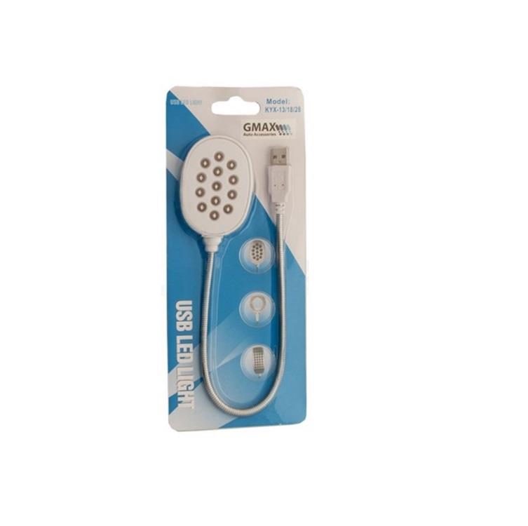 12V HARİTA OKUMA LAMBASI 13 LEDLİ (USB GİRİŞ) BEYAZ