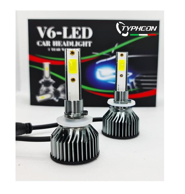 TYPHOON 12V H27 COB LED XENON FAR AMPUL SETİ 6500K 10000 LÜMEN