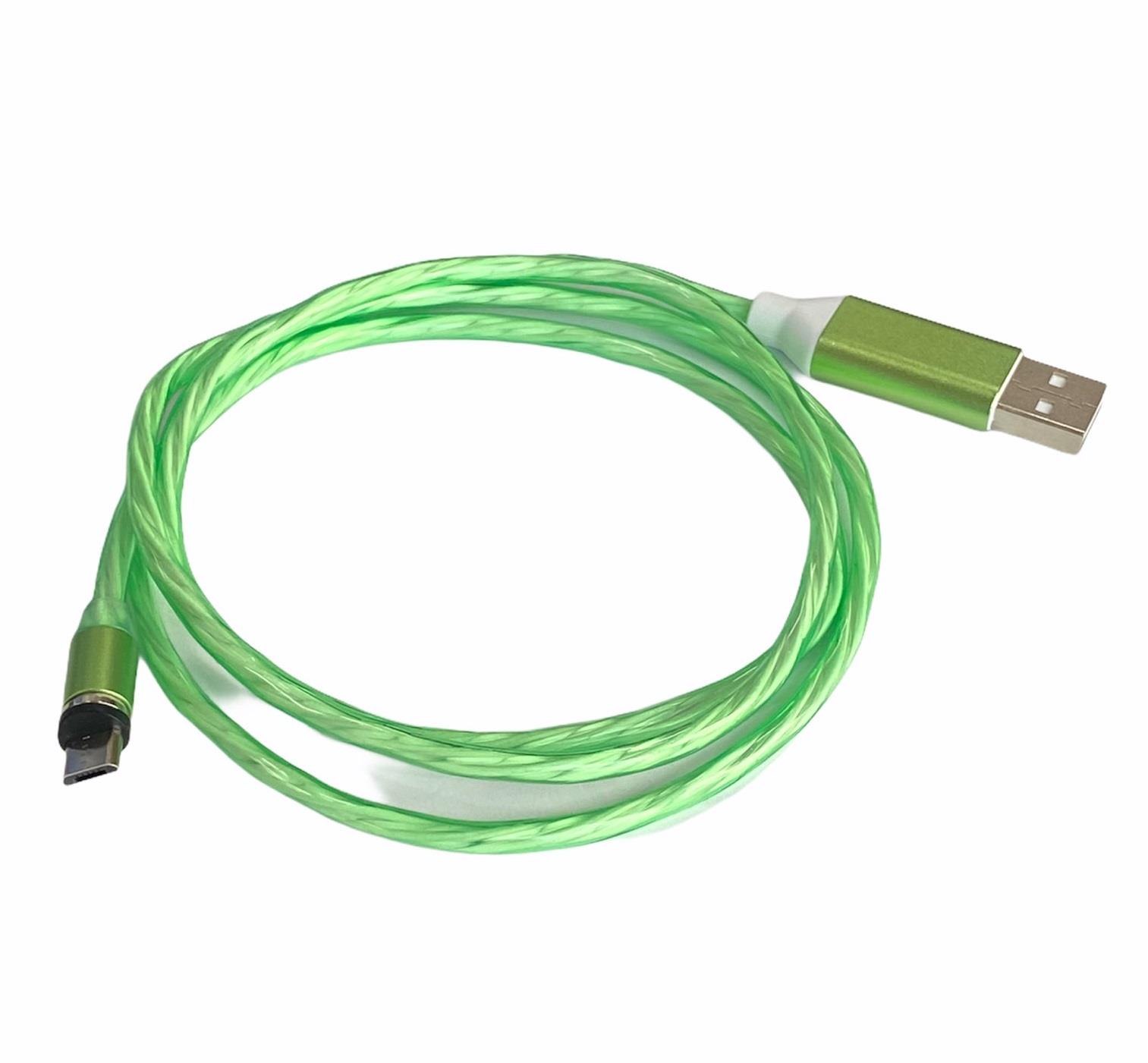 TELEFON ŞARJ KABLOSU MİKRO (MIKNATISLI) (IŞIKLI)