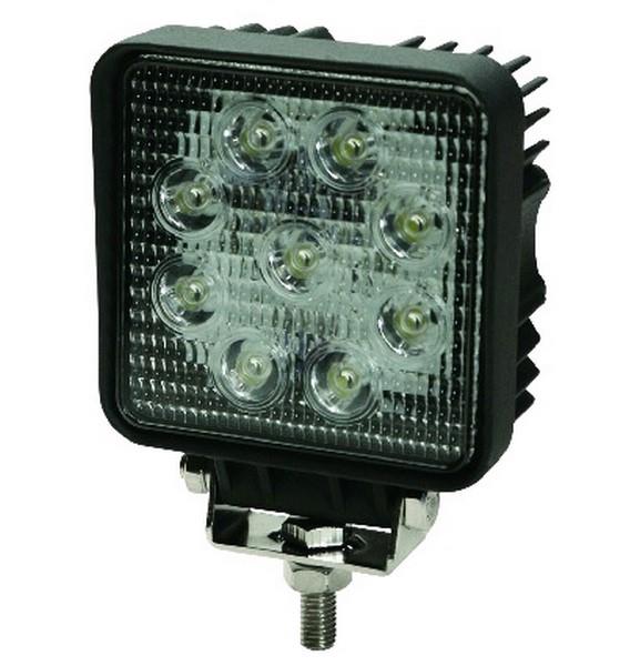 10V-30V ÇALIŞMA LAMBASI KARE (9 X 3W POWER LEDLİ) (108*108 MM)