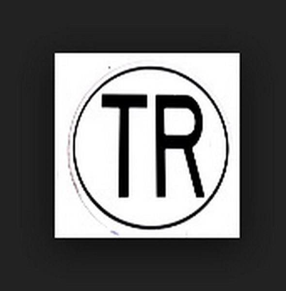 TR YAZILI PLASTİK LEVHA (BEYAZ)