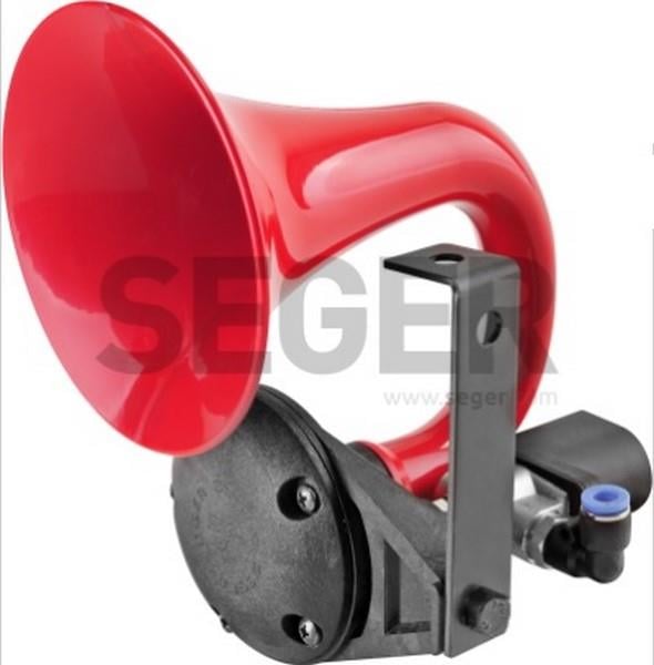 SEGER 24V TEK BOYNUZ HAVALI KORNA (EĞRİ)