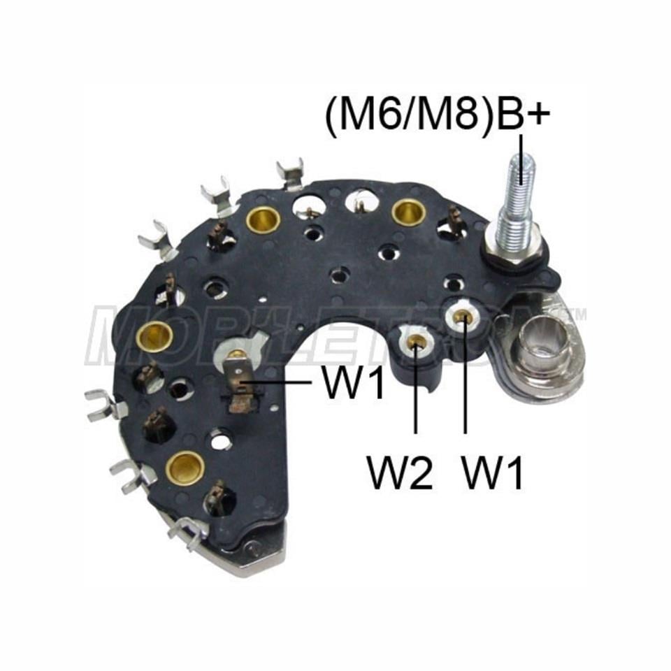 DİYOT TABLASI  VALEO TİPİ 90A (ÇİFT UÇLU) (İKAZ DİYOTSUZ) (+)