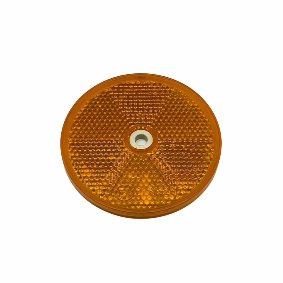 YUVARLAK REFLEKTÖR DELİKLİ SARI (80 MM)