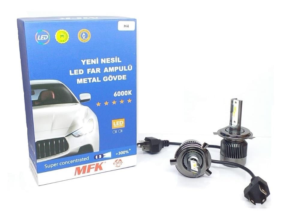 8V-48V H4 CSP LED XENON FAR AMPUL SETİ 6000K 10000 LÜMEN
