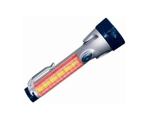 OSRAM EL FENERİ AMPULLU (KRİPTON IŞIĞI) (12 LEDLİ UYARI IŞIKLI) MIKNATISLI CAM KIRMA ÇEKİÇLİ (PİLLİ)