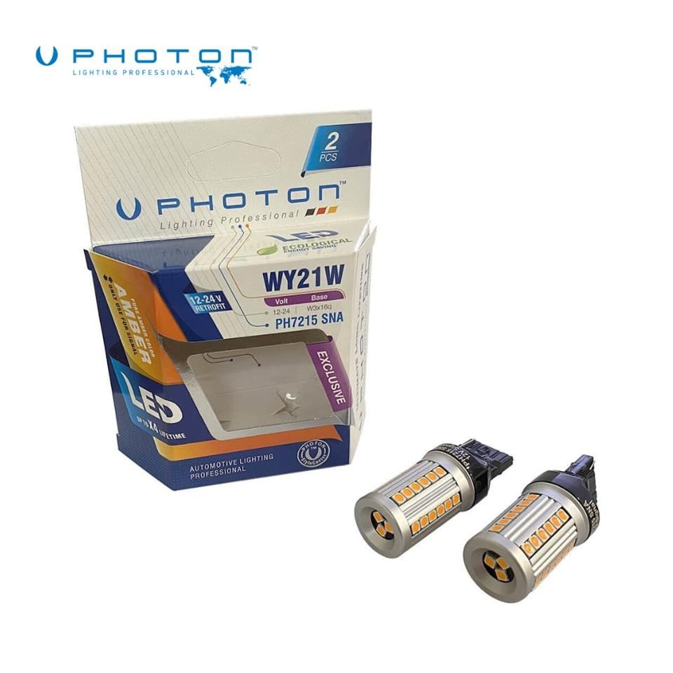 PHOTON 12V 1016 AMPUL LED DİPSİZ T20 SARI (2 AD)