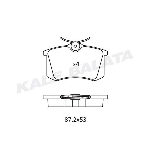 KALE ARKA FREN BALATASI AUDI-RENAULT-SEAT-SKODA-VW