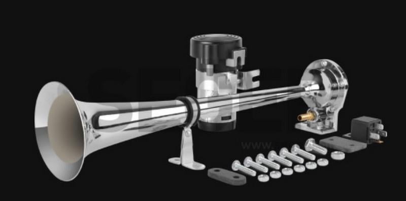 SEGER 12V HAVALI KORNA TEKLİ KROM (MARİN) (KOMPRESÖRLÜ)