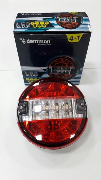 DEMMON 24V STOP LAMBASI YUVARLAK (LEDLİ) (4 FONKSİYONLU) (140*60 MM)