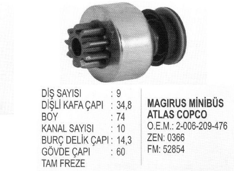 MARŞ DİŞLİSİ BOSCH TİPİ 9 DİŞ MM