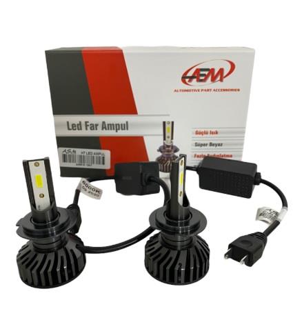 12V H7 DOB LED XENON FAR AMPUL SETİ 6000K 8000 LÜMEN CANBUS