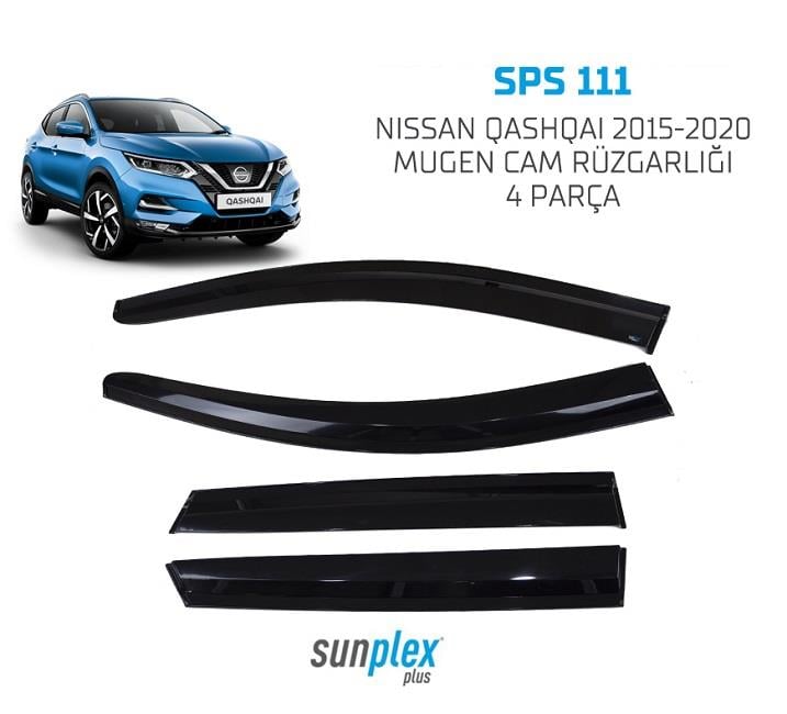SUNPLEX CAM RÜZGARLIĞI MUGEN NISSAN QASHQAI 2015 > (4 AD)