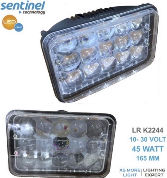 12V-36V ÇALIŞMA LAMBASI 15 LEDLİ (MERCEKLİ) (KISA/UZUN) (165*110  MM)