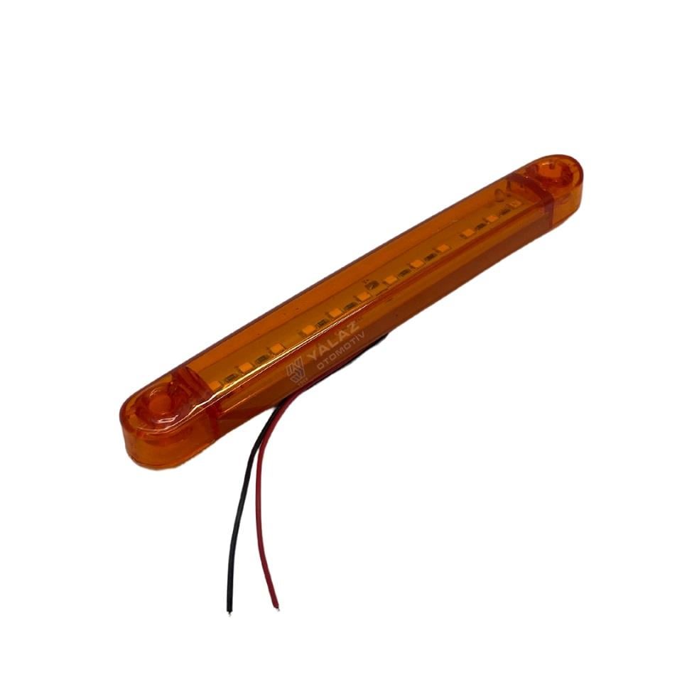 12V-24V PARMAK LAMBA 15-LEDLİ SARI (160 MM)