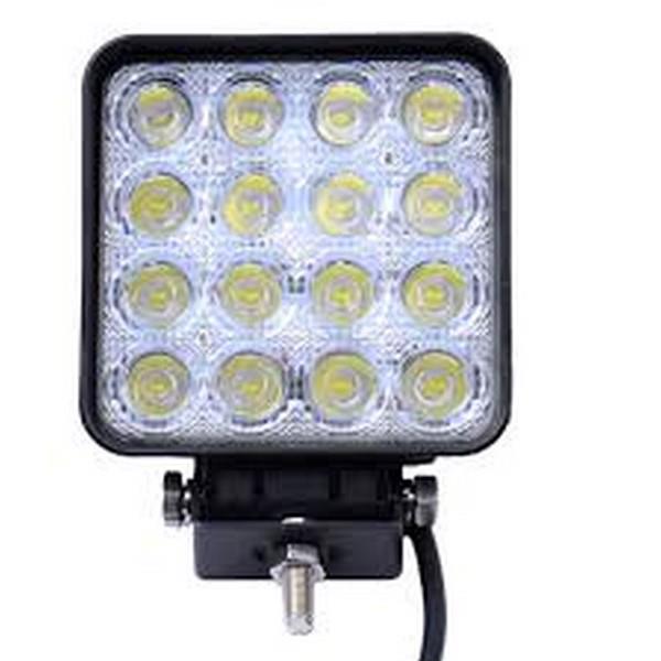 10V-30V ÇALIŞMA LAMBASI (16 X 3W POWER LEDLİ) KARE (108*108)
