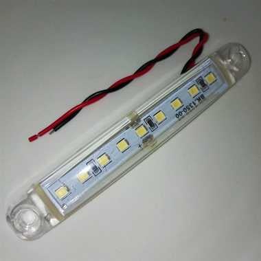 12V PARMAK LAMBA 9-LEDLİ BEYAZ (100*15 MM)
