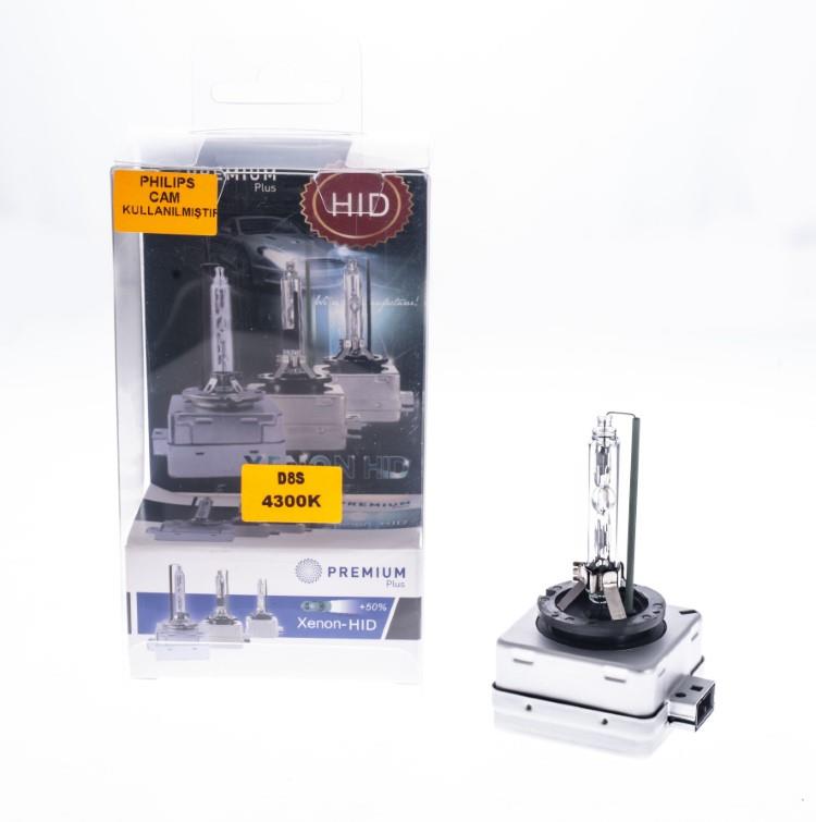 PREMIUM 12V-85V XENON AMPUL D8S 25W 4300K