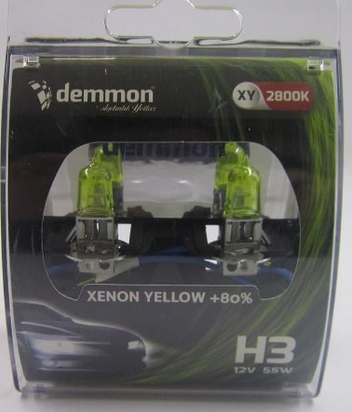 DEMMON 12V H3 AMPUL 55W +%80 XENON YELLOW 2800K SARI (2 AD)